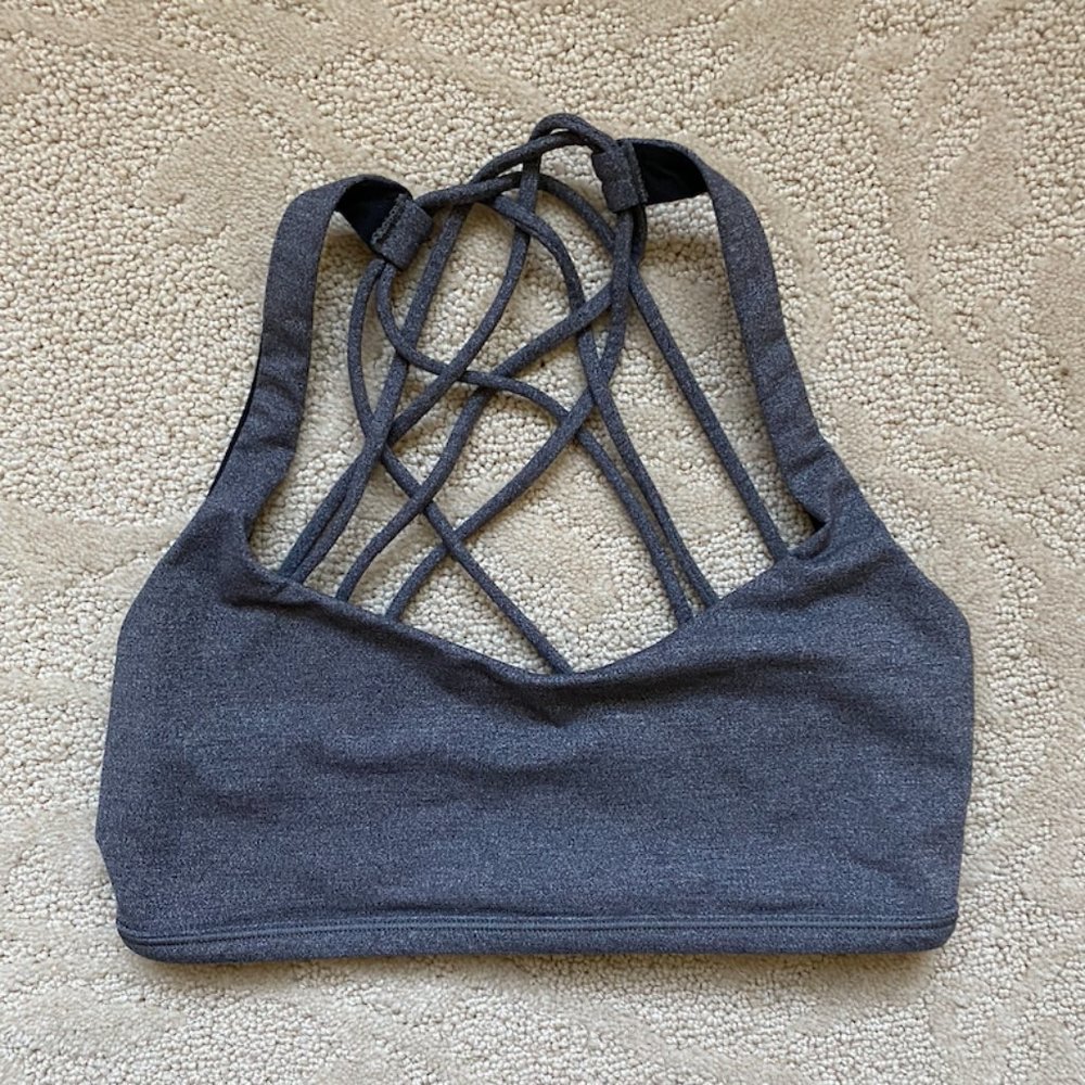 Lululemon Free to Be Bra, Grey, Size 4